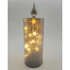 ŚWIECZKA SZKLANA LED 27CM